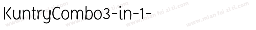 KuntryCombo3-in-1字体转换