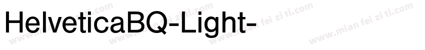 HelveticaBQ-Light字体转换