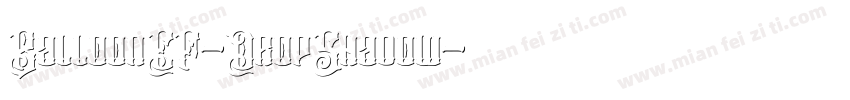 BalloonEF-DropShadow字体转换