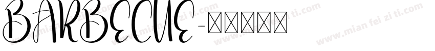 BARBECUE字体转换