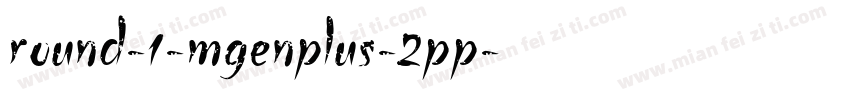 round-1-mgenplus-2pp字体转换