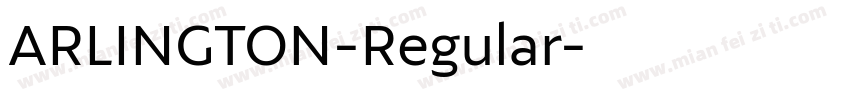ARLINGTON-Regular字体转换