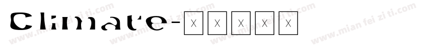 Climate字体转换