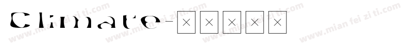 Climate字体转换