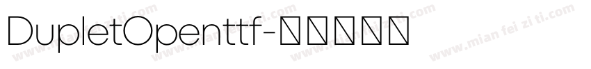 DupletOpenttf字体转换