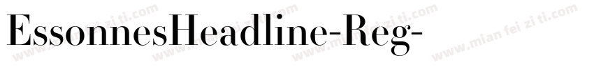 EssonnesHeadline-Reg字体转换