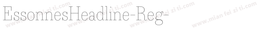 EssonnesHeadline-Reg字体转换