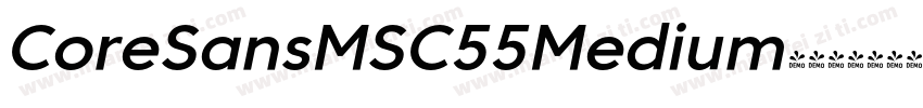 CoreSansMSC55Medium-字体转换