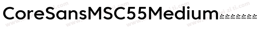 CoreSansMSC55Medium-字体转换