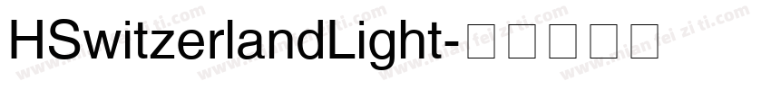 HSwitzerlandLight字体转换