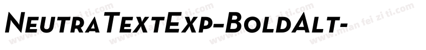 NeutraTextExp–BoldAlt字体转换