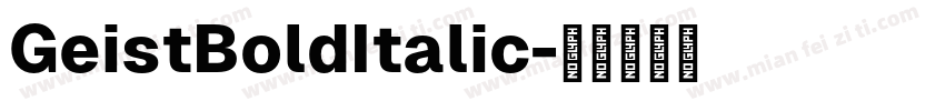 GeistBoldItalic字体转换
