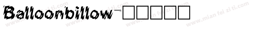 Balloonbillow字体转换