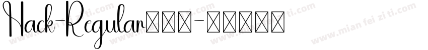 Hack-Regular转换器字体转换