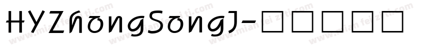 HYZhongSongJ字体转换