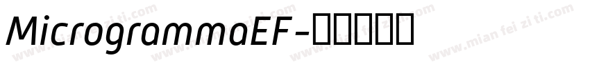 MicrogrammaEF字体转换