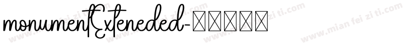 monumentExteneded字体转换