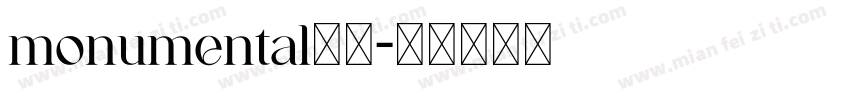 monumental字体字体转换