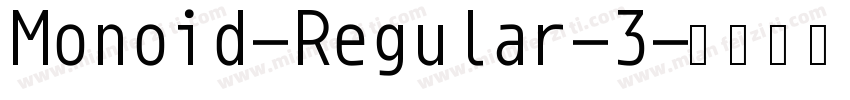 Monoid-Regular-3字体转换