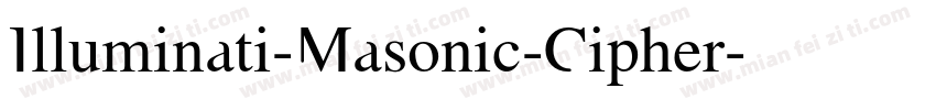 Illuminati-Masonic-Cipher字体转换