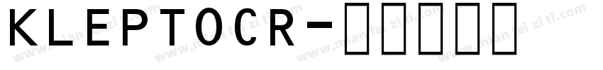 KLEPTOCR字体转换