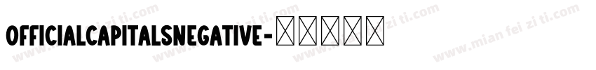 OfficialCapitalsNegative字体转换