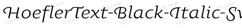 HoeflerText-Black-Italic-Swash字体转换