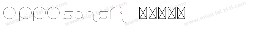 OPPOsansR字体转换