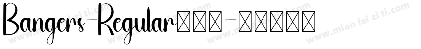 Bangers-Regular转换器字体转换