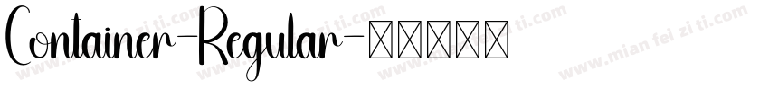 Container-Regular字体转换