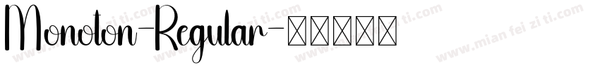 Monoton-Regular字体转换