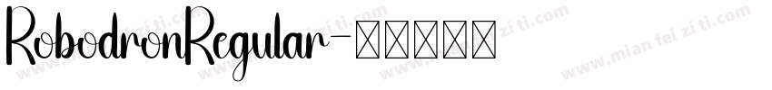 RobodronRegular字体转换