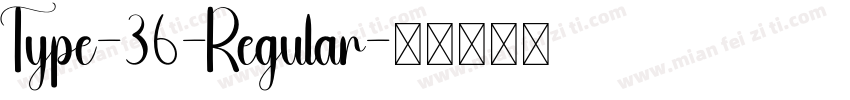 Type-36-Regular字体转换