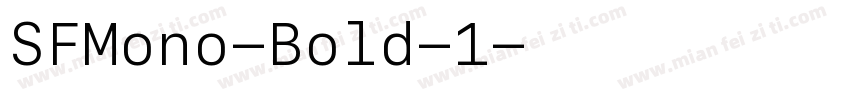 SFMono-Bold-1字体转换