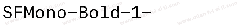 SFMono-Bold-1字体转换