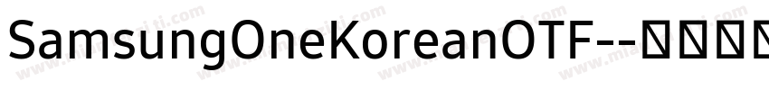 SamsungOneKoreanOTF-字体转换