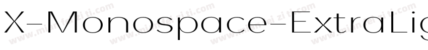 X-Monospace-ExtraLight手机版字体转换
