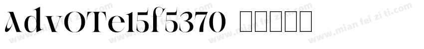 AdvOTe15f5370字体转换