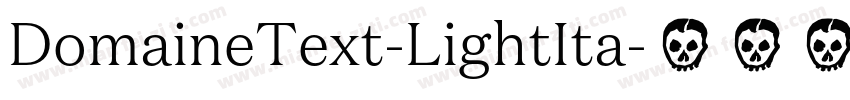 DomaineText-LightIta字体转换