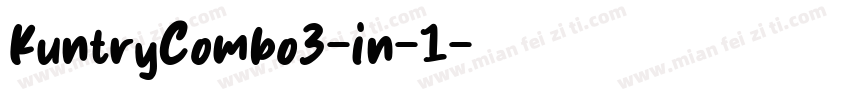 KuntryCombo3-in-1字体转换