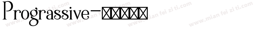 Prograssive字体转换