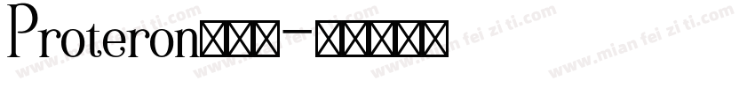 Proteron转换器字体转换