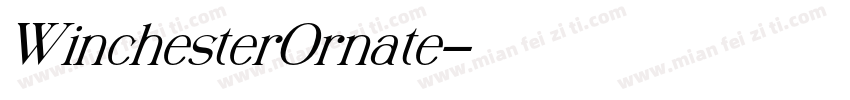 WinchesterOrnate字体转换