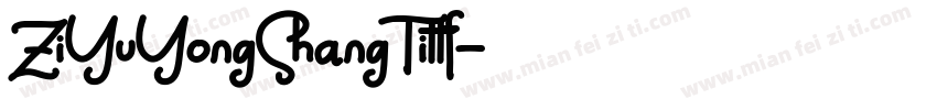 ZiYuYongShangTittf字体转换