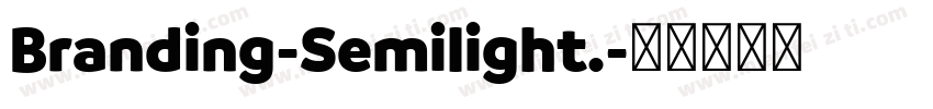 Branding-Semilight.字体转换