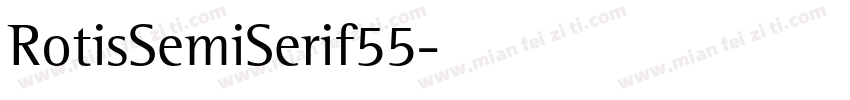 RotisSemiSerif55字体转换