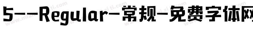 5--Regular-常规字体转换