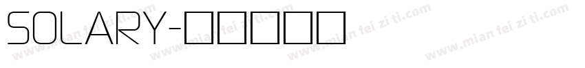 SOLARY字体转换