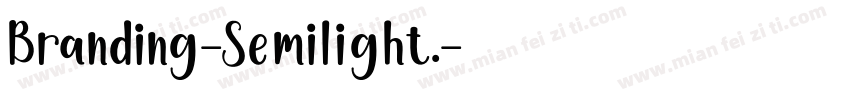 Branding-Semilight.字体转换