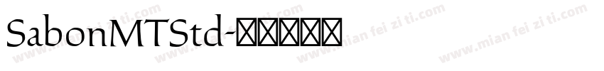 SabonMTStd字体转换